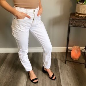 White High Rise Abercrombie Jeans Size 24 (00) Short